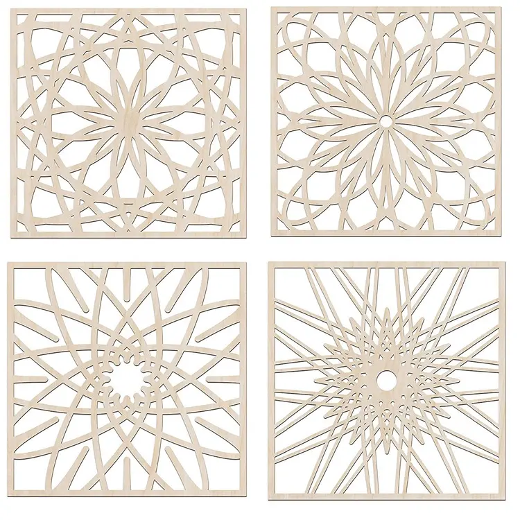 Personalizado 7.71 ''Geometria Sagrada Wall Art Yoption Meditação Decoração Madeira Cristal Grade Board Wall Art Escultura para Yoga