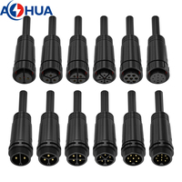 Cable de Alimentación AOHUA 20A M25, 2, 3 y 4 Cables, Conectores LED Macho y Hembra a Prueba de Agua, Sistema de Alimentación, Cable de Extensión