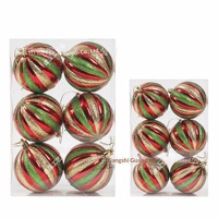 Nouveaux ornements de Noël transfrontaliers en forme de citrouille peinte, boules en plastique, style exquis, ensemble de décoration pour la maison, pendentifs pour sapin de Noël