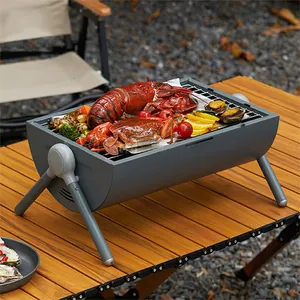 Top Selling Outdoor BBQ Grills Steel Folding Charcoal Grill For Picnic Camping For Smoker Charcoal Fuel