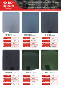 Venta al por mayor de alta calidad 1 capa teñida película de la ventana Invisible coche sol película de fábrica pegatinas de coche - Product Image 6
