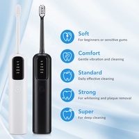 Cepillo de dientes eléctrico con vibración de barrido, resistente al agua, para adultos, ULTRASÓNICO, blanqueamiento dental automático para el hogar, cepillo de dientes eléctrico
