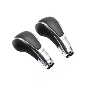 Car <b>Gear</b> <b>Knob</b> Leather Black And Brown Ergonomic For Opel Vauxhall Insignia 13250670 13252068 - Product Image 1