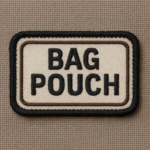 Pochette de sac de haute qualité patch brodé-fer sur/coudre sur l'insigne d'étiquette, patch d'étiquette de sac personnalisé pour sacs à dos, pochettes de voyage - Product Image 1