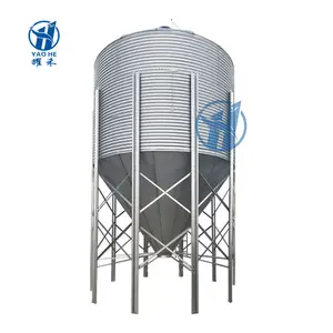 275g a galvanisé le silo d'alimentation de plat d'acier 3-67tons le silo d'alimentation de grain pour l'élevage