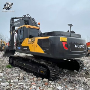 Excavadora de cadenas Volvo EC300 usada, 30 toneladas, cucharón de 1.6m³, marca sueca original, excavadora grande para construcción, pocas horas, buen estado. - Product Image 5