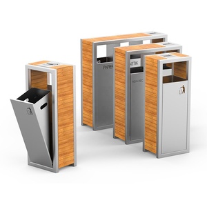 Poubelles <span class=keywords><strong>de</strong></span> rangement <span class=keywords><strong>en</strong></span> <span class=keywords><strong>bois</strong></span> <span class=keywords><strong>de</strong></span> luxe modernes pour jardin extérieur Poubelles à compost Cabinets-Poubelle écologique intérieure/extérieure <span class=keywords><strong>de</strong></span> grande taille - Product Image 2