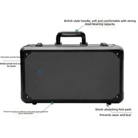 Boîte de rangement portable en aluminium et acrylique transparent pour collection de toupies, étui de transport OEM & ODM