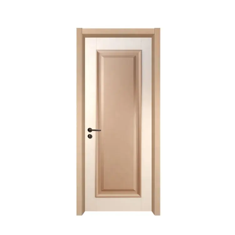 Porte intérieure en bois PVC, imperméable, prix bas, 2 pièces