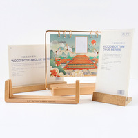 Support de calendrier en bois de hêtre poli de haute qualité 2025, socle pour trophée, support pour photos et cartes à collectionner, porte-menu