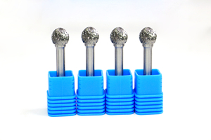 Fresa rotativa de carburo de tungsteno con punta esférica D12, dientes cruzados para desbarbado y pulido de metales, broca para amoladora de 6 mm - Product Image 3