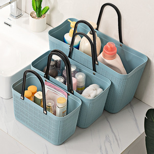 Panier de courses rectangulaire en plastique durable, panier de rangement de petite, moyenne et grande capacité pour le linge et les courses - Product Image 3