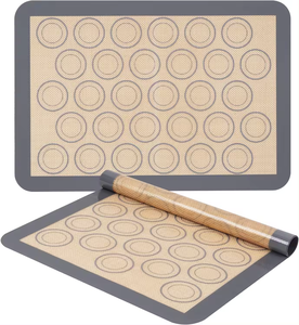 마카롱/패스트리/쿠키를 만들기 쉬운 비 스틱 베이킹 팬 및 롤링을위한 실리콘 라이너 만들기-전문 학년 논스틱 - Product Image 1