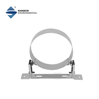 Accessoires et raccords pour cheminée en acier inoxydable - Support mural, collier anti-tempête et bande de verrouillage pour système de cheminée de poêle à bois