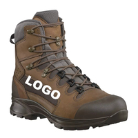 Bottes de randonnée montantes en daim et cuir véritable pour homme, idéales pour le désert, la sécurité, le combat, l'escalade en montagne, avec semelles en caoutchouc