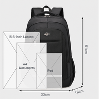 Échantillon gratuit Sac à dos Oxford tendance imperméable grande capacité pour étudiants, voyages, sports et vie quotidienne