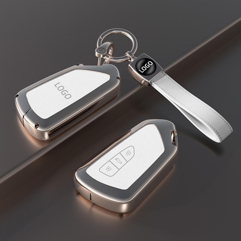 ฝาครอบกุญแจสีขาว D พร้อมสายคล้องข้อมือ