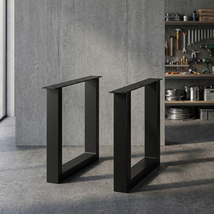 Industrial Design Heavy Duty Rectangular <b>Metal</b> Tube <b>Table</b> <b>Legs</b> for All Type <b>Coffee</b> Console Dining <b>Table</b> Top for Home Hotel - Product Image 3