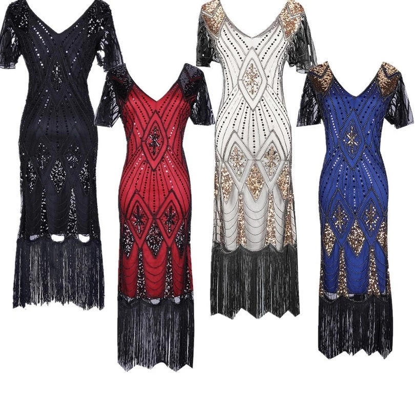 1920s Flapper Dresses for Women - Vintage Gatsby Costumes, Knee-Length  Roaring 20s Style Dresses for Themed Events