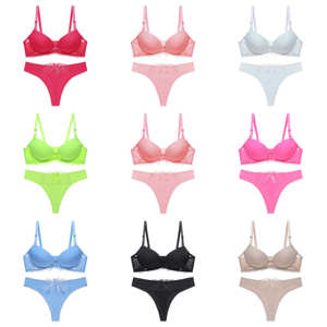 Conjunto de Lencería Sexy con Bordado Floral para Mujer, Lencería Sensual, Ropa Interior Elegante con Volantes, Conjunto de Sujetador con Volantes, Estilo <span class=keywords><strong>Victoria</strong></span>'s <span class=keywords><strong>Secret</strong></span> - Product Image 3