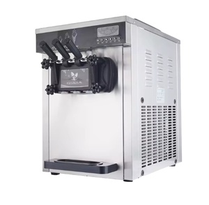 Machine à glace molle trois saveurs 2200W en acier inoxydable, prise UE, neuve, garantie 1 an - Product Image 2