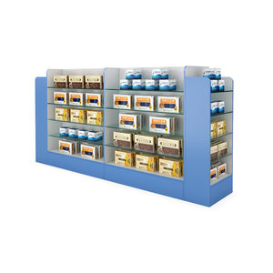 Étagères murales en bois <span class=keywords><strong>mdf</strong></span>, armoire de présentation de magasin personnalisé, décoration de meubles 240 pièces, vitrine de pharmacie pour clinique et médicaments - Product Image 5