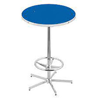 Table de bar d'usine en Chine Table de bar de pub durable avec repose-pieds Table ronde en métal pour maison d'appartement