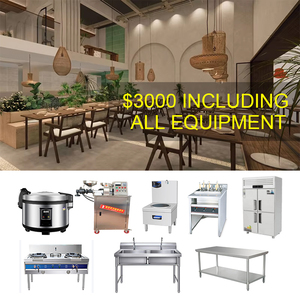 Venta al por mayor Pho Cook Grill Restaurant One Stop Solution Equipo de cocina para Vietnam Restaurante Fideos <span class=keywords><strong>Bar</strong></span> Restaurante de comida rápida - Product Image 1