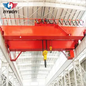 50 ton Box Girder Double Girder Beam Travelling Trolley Electric Overhead Crane for Workshop