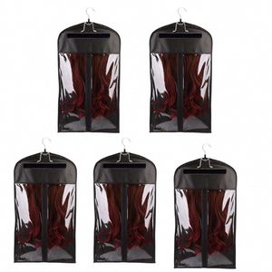 ถุงเก็บวิกผมแบบไม่ทอ  รักษ์โลก ทันสมัย พร้อมหูแขวนและซิป - Product Image 2