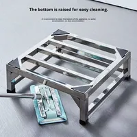 Support de machine à laver entièrement automatique en acier inoxydable, support universel surélevé, support de réfrigérateur, base de tambour épaissie, Henan