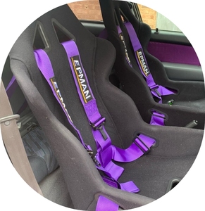 EPMANレーシングスタイルコンペティション4ポイントスナップイン3インチシートベルト安全ベルトハーネスEPM-04BUC - Product Image 6