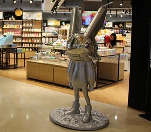 SANXIANG nouveau Style dessin animé lapin Statue lumières Art décor salle de jeu boutique Bar KTV décoration Sculpture lampadaires - Product Image 6