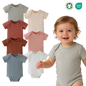 Lindo pelele corto para bebé - Traje de una pieza transpirable y cómodo para bebé/niño pequeño, pelele de verano - Product Image 1