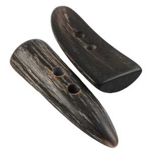 Boutons à bascule personnalisés en corne d'animal polie, 2 trous, matériau organique par S a and Sons Exports - Product Image 5