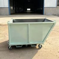 Prix d'usine XINTUO Conteneur basculant pour chariots élévateurs, benne à ferraille, bac de collecte, trémie auto-vidante certifiée CE, garantie 1 an