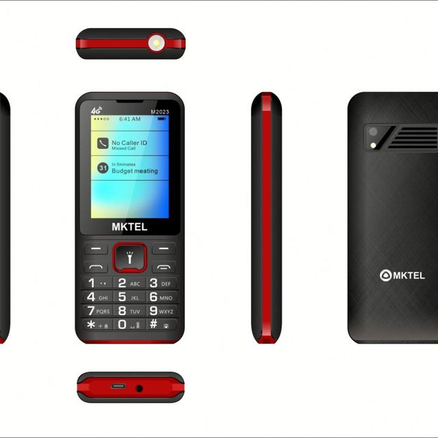 4G Flip Design Smart Feature Phone 2.4 Inch Display 48MB+128MB Big Battery Dual SIM SOS Function Qwerty Keyboard Spanish English