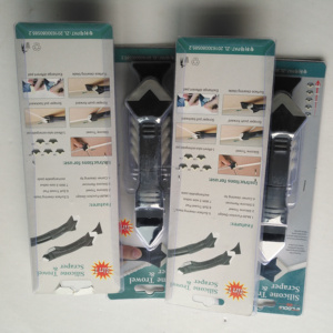 3 trong 1 Silicone <span class=keywords><strong>sealant</strong></span> Công cụ hoàn thiện đầu thép không gỉ Silicone caulking công cụ Kit cho nhà bếp tắm - Product Image 4