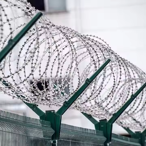 <span class=keywords><strong>ลวดหนาม</strong></span>เหล็กชุบสังกะสี แข็งแรง ทนทานต่อการกัดกร่อน มีสินค้าในสต็อก สำหรับป้องกันการจลาจล แบบใบมีดเดี่ยว - Product Image 1