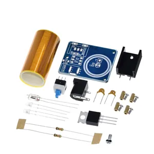 TZT 1PCS BD243 Mini Tesla Coil Kit Magic Props DIY Parts Empty Lights Technology Diy Electronics BD243C