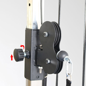 <span class=keywords><strong>Lat</strong></span> Pulldown <span class=keywords><strong>Machine</strong></span> fissato al <span class=keywords><strong>muro</strong></span> con <span class=keywords><strong>Lat</strong></span> Pull Down Bar peso regolabile Black - Pulley Cable System - Product Image 4