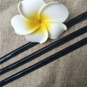 <span class=keywords><strong>1</strong></span>/2 "rộng satin Silicone đồ lót dây đeo áo ngực đàn hồi may căng thêu kỹ thuật Đen Polyester/Nylon Twill vải - Product Image 3