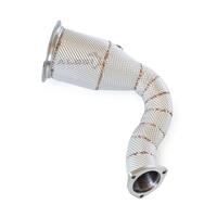 Tubo de Escape Deportivo de Alto Rendimiento para Porsche Cayenne E3 3.0T 2017-2024, SS304 1.5mm, Tubo de Escape de Alto Rendimiento para Mejora de Potencia