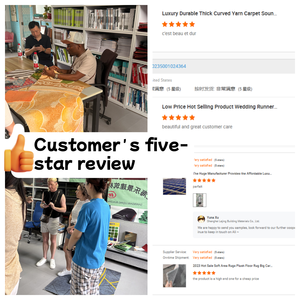 LEJING Luxury Factory Direct High Pile Polyester Jacquard Tufted 6-7mm Carpet Machine Made Wall-to-Wall Home Hotel Hallway Rugs - Product Image 6