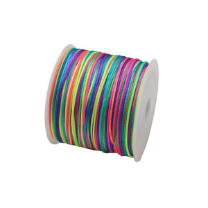 Bricolage perle vêtements artisanat Bracelet collier accessoires fait à la main décoratif 50 mètres rouleau Polyester <span class=keywords><strong>Nylon</strong></span> cordons ficelle fil