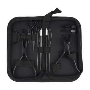Kit de Herramientas Ergonómicas Obexa para Extensiones de Cabello, Color Negro, Alicates de Acero Inoxidable, Abridor de Microlink, Juego de Clips para Trama, Bolsa de Almacenamiento, Uso Profesional - Product Image 5