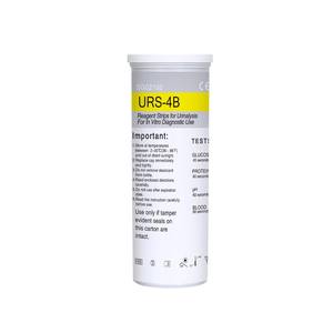 Bandelettes de test <span class=keywords><strong>urinaire</strong></span> médical URS-4B : Kit de détection rapide 4 paramètres pour le <span class=keywords><strong>glucose</strong></span>, les corps cétoniques et le pH sanguin - Product Image 6