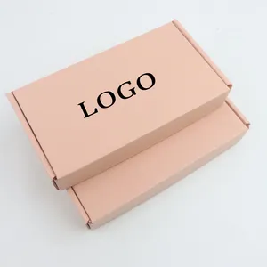 अपने स्वयं के लोगो के साथ पुनर्चक्रण योग्य फोल्डिंग कस्टम नालीदार पेपर बॉक्स वस्त्र पैकेजिंग बॉक्स शिपिंग मेलर बॉक्स