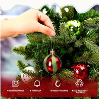 Kunststoff Weihnachts ball Anzug Weihnachts baum Anhänger Einkaufs zentrum Urlaub Dekorationen Weihnachts ball Box