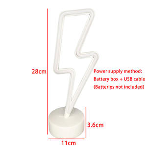 Lampe de nuit LED néon de bureau multi-formes, décoration arbre de Noël, étoile, cactus pour fête, mariage, bar, chambre d'enfant - Product Image 2